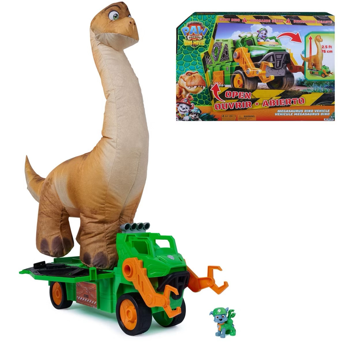 PAW PATROL DINO MOVIE VEHÍCULO MEGASAURIO