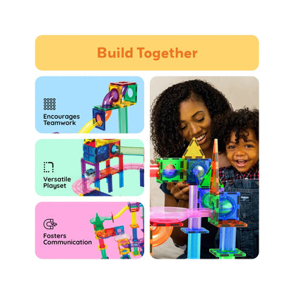 PICASSOTILES MAGNETIC MARBLE RUN TRACK SET