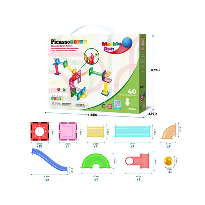 PICASSOTILES MARBLE RUN BUILDINGS BLOCKS
