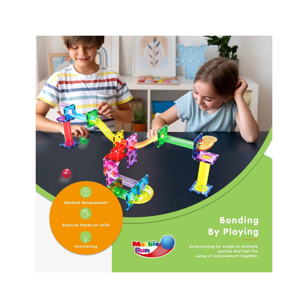 PICASSOTILES MARBLE RUN BUILDINGS BLOCKS