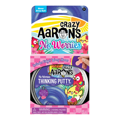 NO WORRIES - FULL SIZE 4" THINKING PUTTY TIN