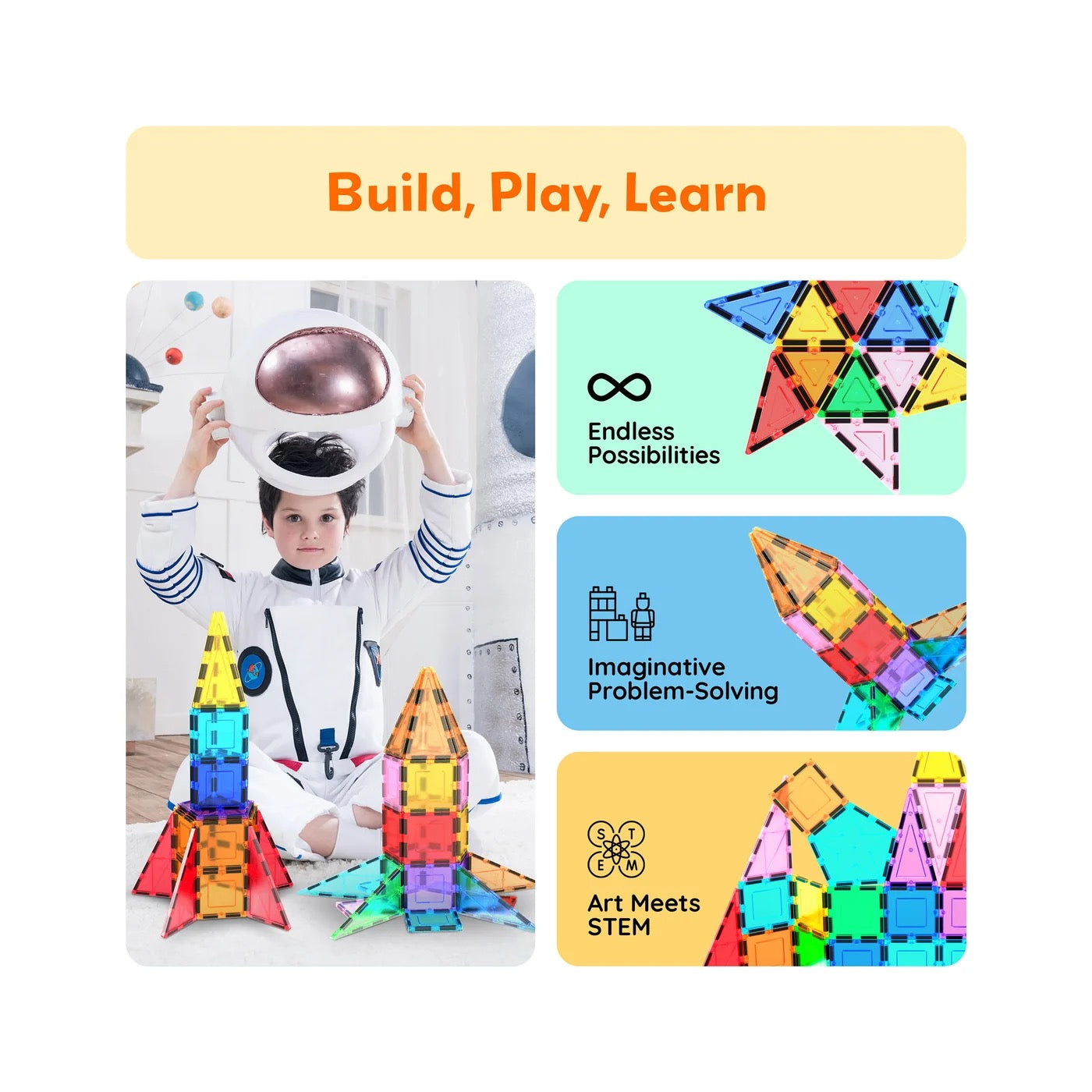 PICASSOTILES  ROCKET BOOSTER SET