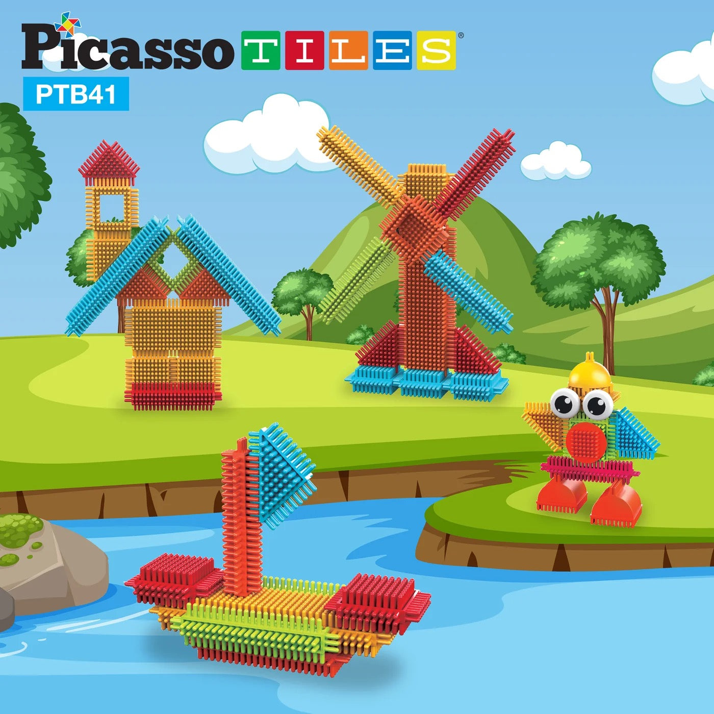 PICASSTILES HEDGEHOG BUILDING BLOCKS SET