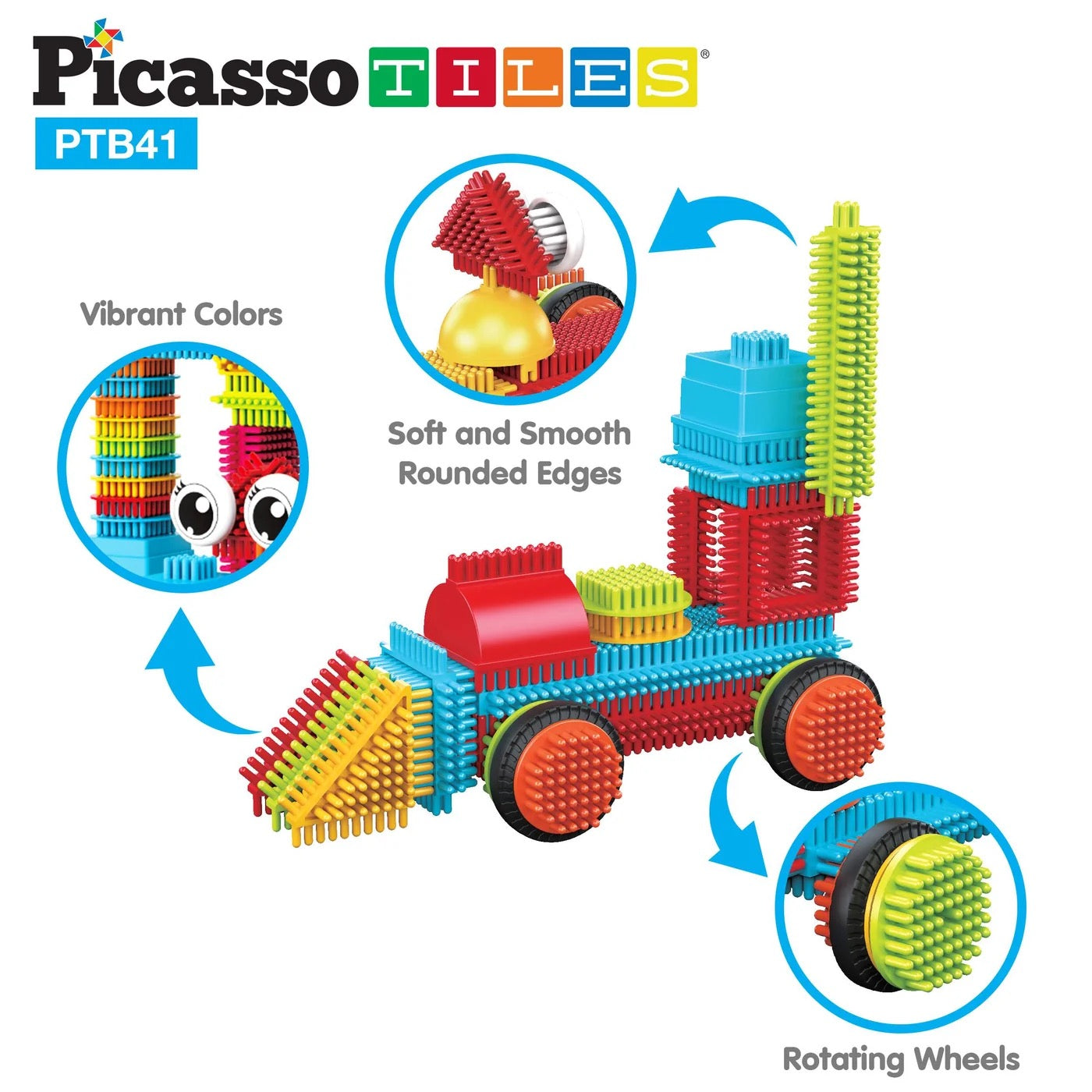 PICASSTILES HEDGEHOG BUILDING BLOCKS SET