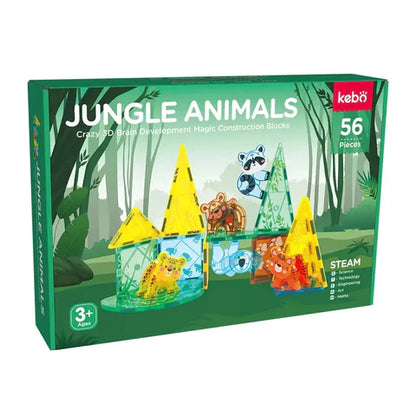 Magnetic Tiles Animales de Jungla 56