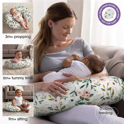 Almohada de lactancia flores