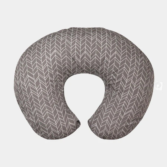 Almohada de lactancia gris rallada