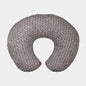 Almohada de lactancia gris rallada
