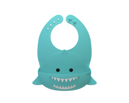 silicone shark bib