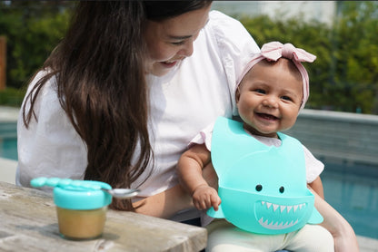 silicone shark bib