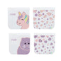 EVA Reusable Snack Bags - 2 Cat + 2 Unicorn