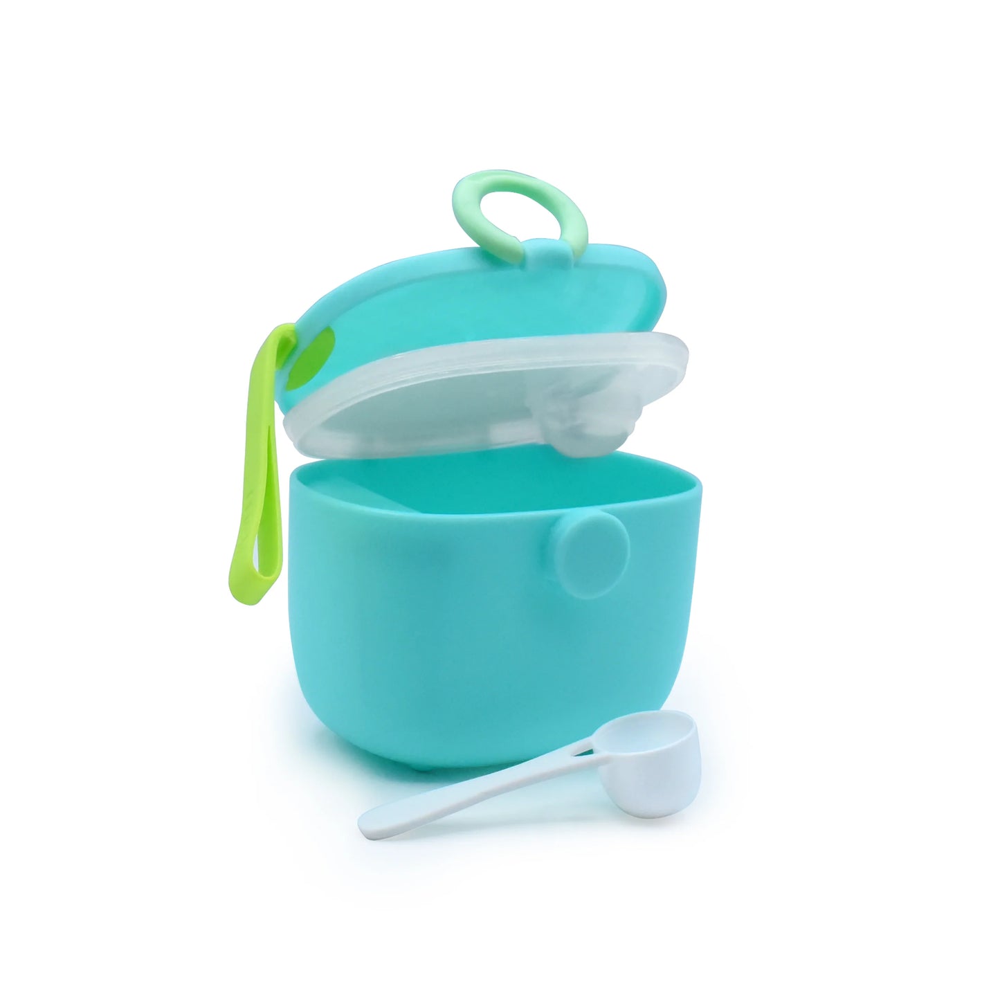 CONTENEDOR DE FÓRMULA DE VIAJE CON CUCHARA - AZUL (6 PIEZAS / CENA)