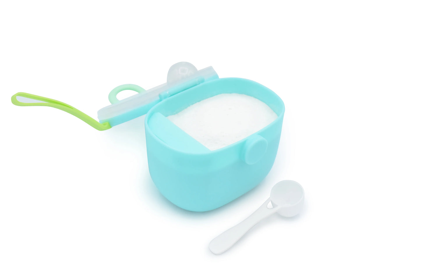 CONTENEDOR DE FÓRMULA DE VIAJE CON CUCHARA - AZUL (6 PIEZAS / CENA)