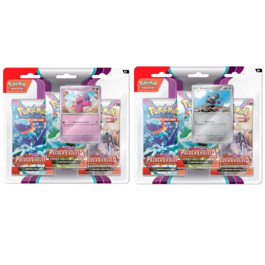 Pokémon TCG: Scarlet & Violet 2 - "Paldea Evolved" 3-Booster Blister Master Case 24ct. -