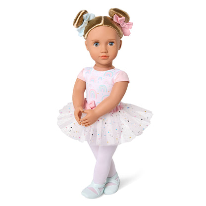 DOLL W/ RAINBOW BALLET OUTFIT KASSIA