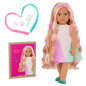 HAIRGROW DOLL W/RAINBOW COLORED HAIR TESSIE