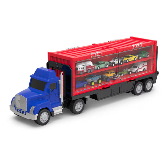 POCKET SERIES BLUE CAR CARRIER TRUCK & CARS