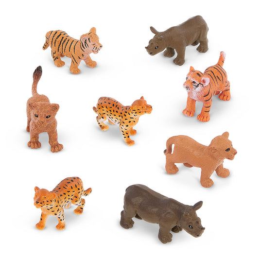 8 PCS WILD ANIMALS 5-7CM