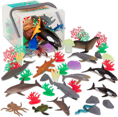 MARINE PLAYSET BUCKET AQUA LID