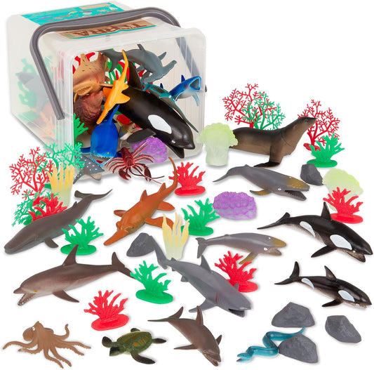 MARINE PLAYSET BUCKET AQUA LID