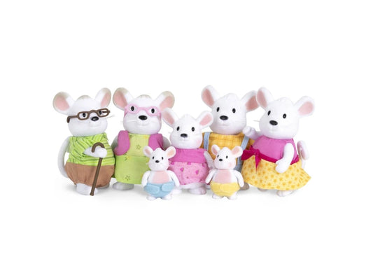 MOUSE FAMILY SET W/ GRANDPARENTS