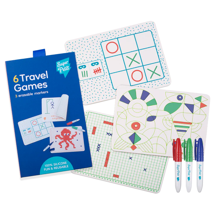 Travel game : 3 reversible mini mat + 3 markers