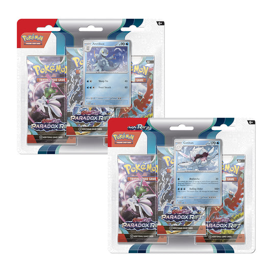 Pokémon TCG: Scarlet & Violet 4 - "Paradox Rift" 3-Booster Blister Master Case 24ct