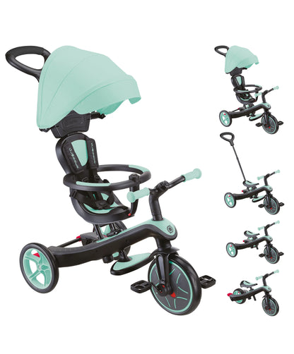 TRICICLO EXPLORER TRIKE 4 EN 1 MINT