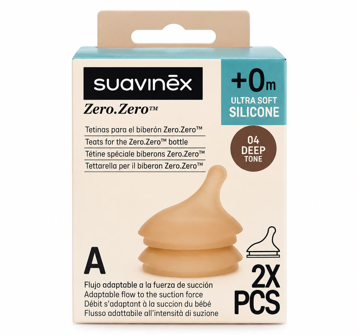 TETINA ZERO ZERO FLUJO ADAPTABLE 2 PACK