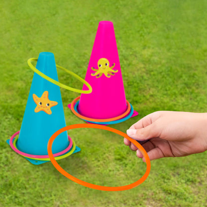 SUMMER CONE TOSS W/ SPOON BALANCING GAME