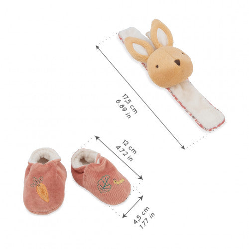 SOUND WRISTBAND & SLIPPERS GIFT BOX RABBIT
