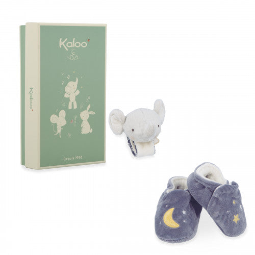 SOUND WRISTBAND & SLIPPERS GIFT BOX ELEPHANT