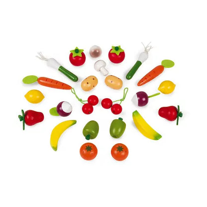 24 PCS FRUITS AND VEGETABLES BASKET