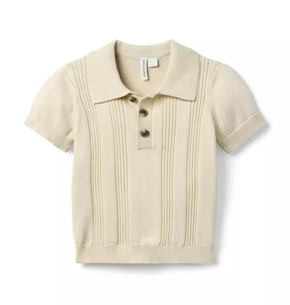 IVORY STRIPE POLO
