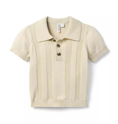 IVORY STRIPE POLO