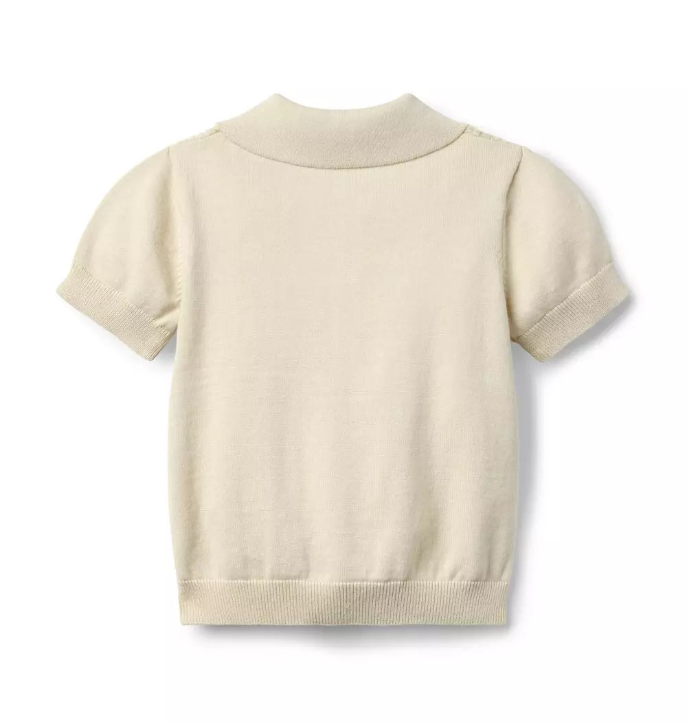 IVORY STRIPE POLO
