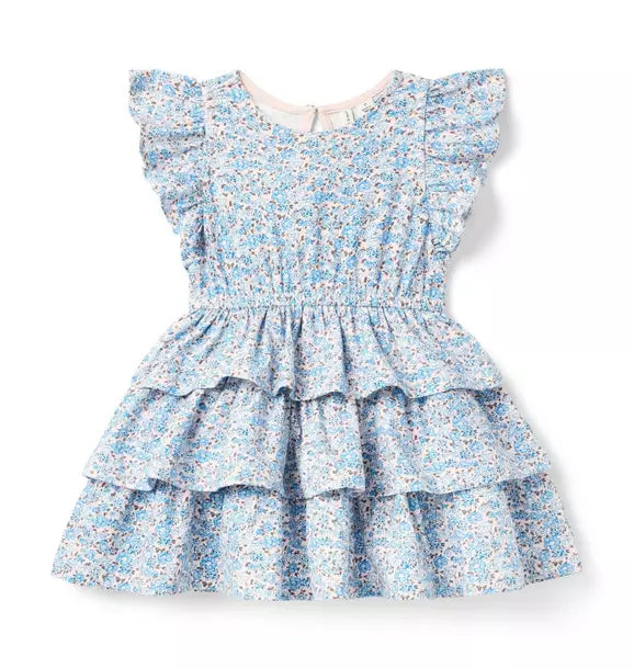 MULTI FLORAL TIER DRESS