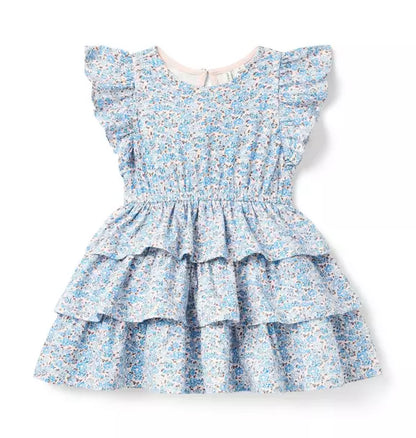 MULTI FLORAL TIER DRESS