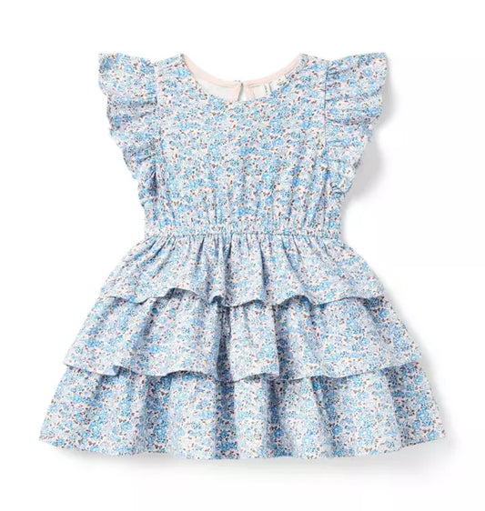 MULTI FLORAL TIER DRESS