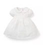 WHITE SATEEN COLLAR DRESS