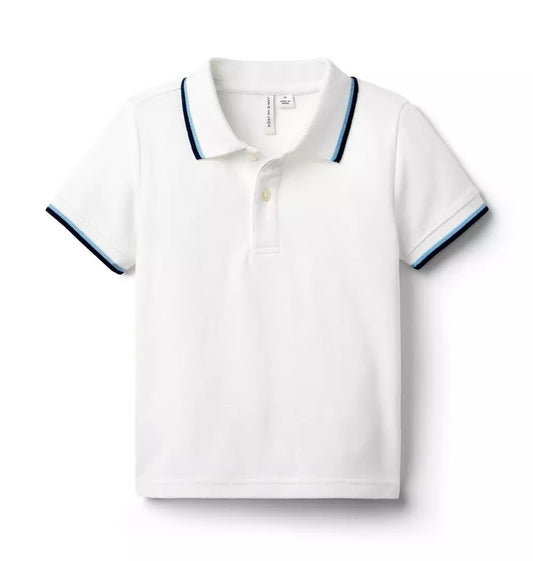WHITE TIPPED POLO