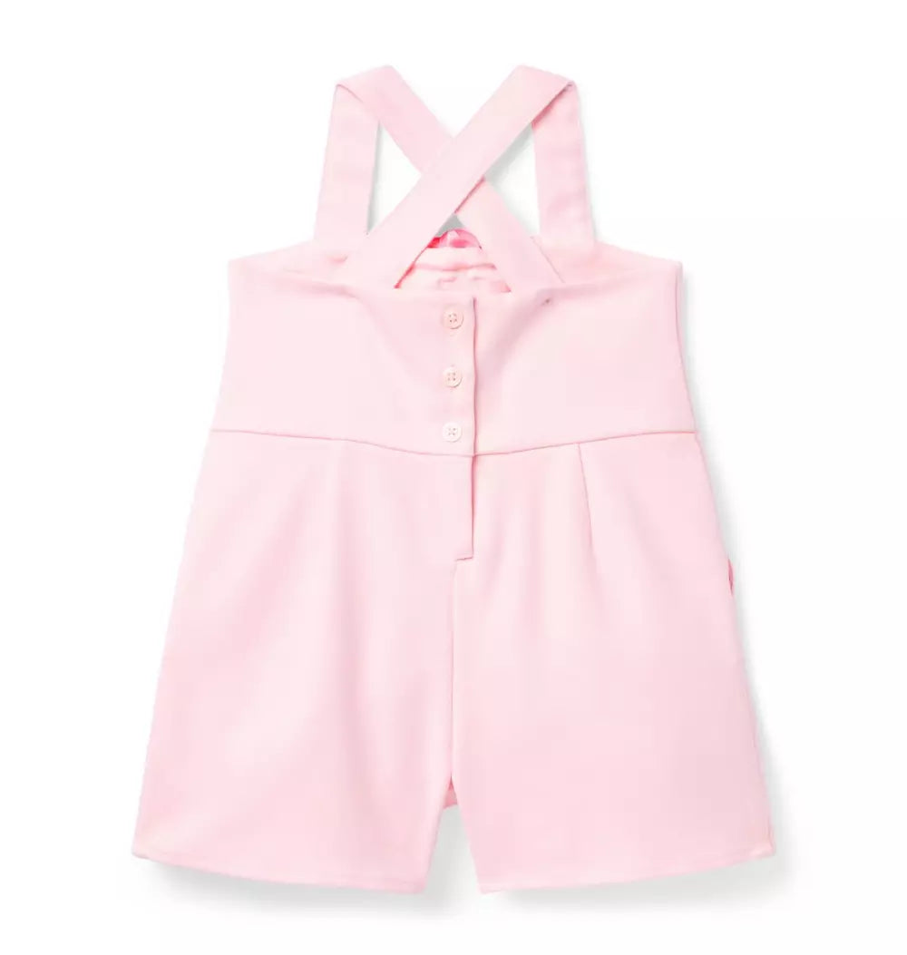 PINK ROSETTE ROMPER