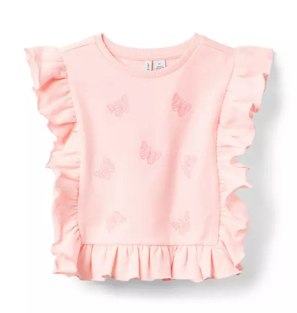 PINK RUFFLE TOP