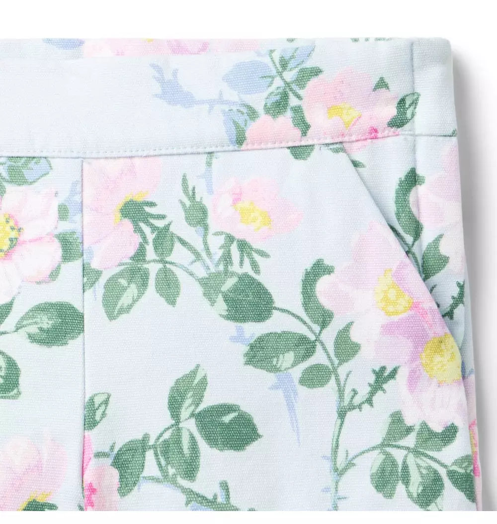 BLUE FLORAL SHORT