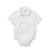 WHITE SEERSUCKER SS BODYSUIT