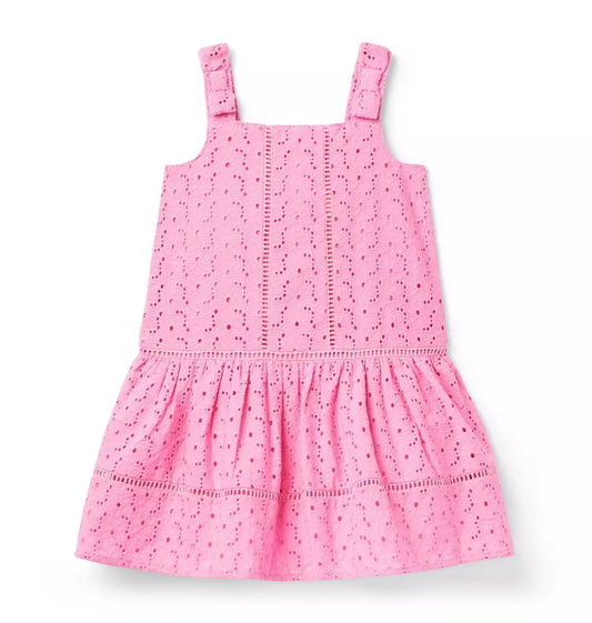 W PINK EYELET DRESS E1