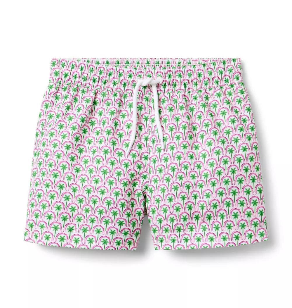 PALM TILE SWIM TRUNK