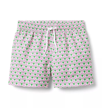 PALM TILE SWIM TRUNK