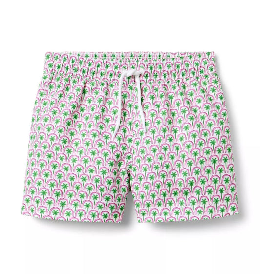 PALM TILE SWIM TRUNK