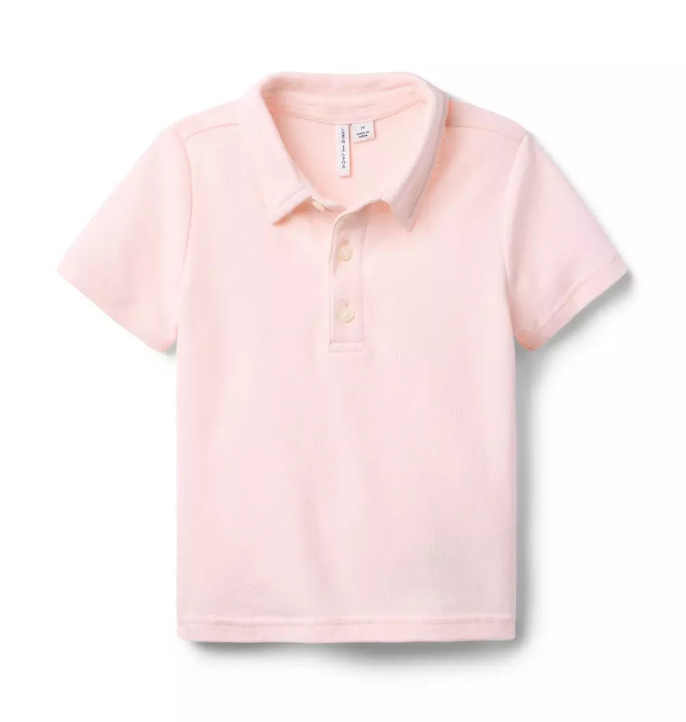 K PINK SS PIQUE POLO ESTR1